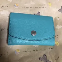 送料無料　美品　TOPKAPI カードケース　エメラルドグリーン