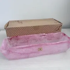 岩田ガラス 花器 ガラス 花瓶 フラワーアレンジメント　ピンク