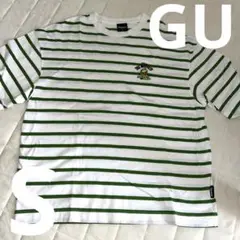 GU マペット ディズニー ボーダー半袖Tシャツ