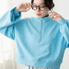 WEGO ウィゴー ハーフジップショートスウェット