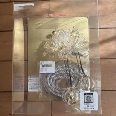 かんざしセット パールとリボン装飾　成人式　髪飾り　ホワイト　ゴールド