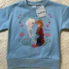 新品★アナ雪　トレーナー　裏起毛　110㎝　アナ　エルサ　女の子　子供　水色