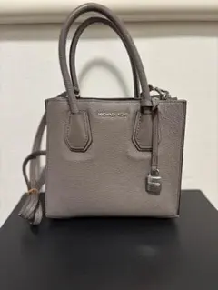 MICHAEL KORS マイケルコース グレーレザー　ハンドバッグ　2way