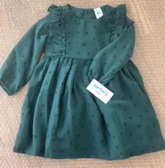カーターズ　ワンピース　18ヶ月 90センチ　緑　ロンパース　ベビー服　子供服