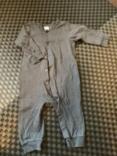 H&M グレー ロンパース 4-6M