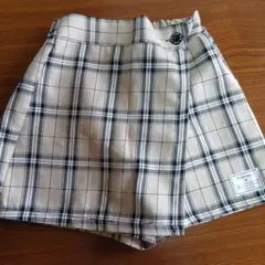 Rabybaby チェック柄キュロットスカート 150サイズ