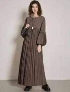 SHEIN新品未使用　ワンピース　コーヒーブラウン　Lサイズ