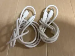 Lightning-USB-Cケーブル セット　正規品　充電ケーブル 2本セット
