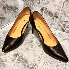 DIANA パンプス 24cm 黒 ポインテッドトゥ