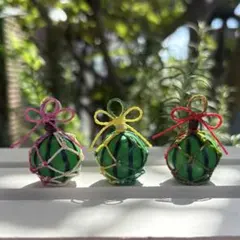 J.M体調▲様専用です♡浮き玉風スイカ編み オーダー3点セット ♡