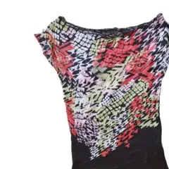 半袖トップス オフショルダー レディース ブラック カラフル H&M