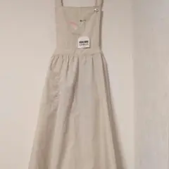 HANAEMORI エプロン ベージュ新品　未使用 タグ付き