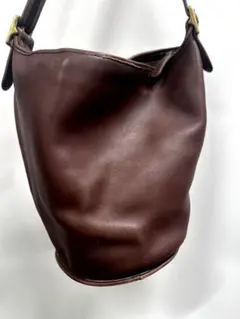 USA製 OLD COACH ダッフルサック茶 本革 90s ヴィンテー持針器