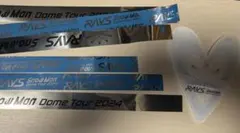 Snow Man 落下物のハート1枚・銀テープ3本のセット