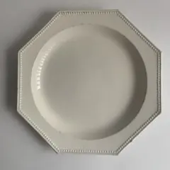 短期出品 クレイユモントロー オクトゴナル 平皿 25-5 半月刻印 Creil&Montereau オクトゴナル 平皿 クレイユ