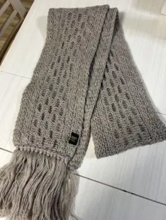 ウォーレンスコットケーブル編み マフラー ベージュ