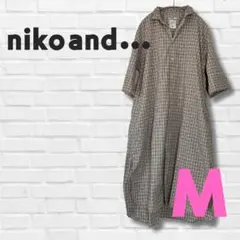 niko and … ロングシャツワンピース Mサイズ
