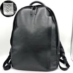 【希少】agnes b. リュック　オールレザー　ブラック　トカゲ　メンズ　レア