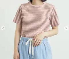 SamansaMos2 / 柄アソート半袖リブカットソー ピンクのサムネイル