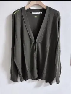 UNIQLO アニヤハインドマーチ メリノウールカーディガン Mカーキ