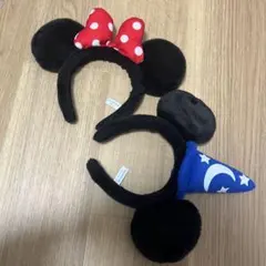 ミッキー＆ミニー 耳カチューシャセット