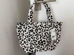 [LOWRYSFARM]ブラックヒョウ柄キャンバストートバッグ