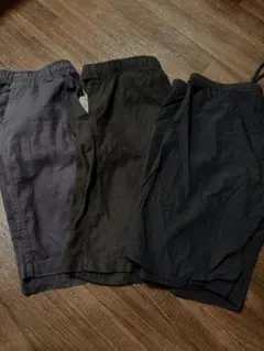 ショートパンツ 3点セット ネイビー・ブラック