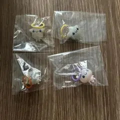 ぷくぷくあわわちゃん ころんとクリアめじるしチャーム 4点まとめ売り