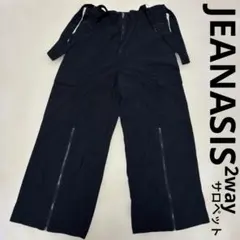 JEANASIS 2wayサロペット ブラック