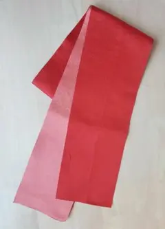 最終価格※赤の帯　浴衣にも…♪　美品