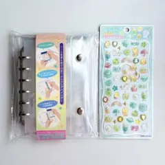【正規品】プチドロップシール&透明シール帳A6のセット