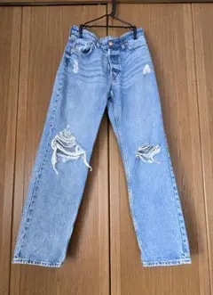 H&M ダメージジーンズ、レディース、Sサイズ