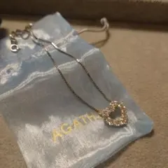 【AGATHA（アガタ）ジルコニアハートネックレス】