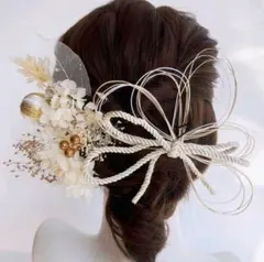 成人式 結婚式 卒業式 髪飾り 金箔 ヘアパーツ 和装 前撮り 水引