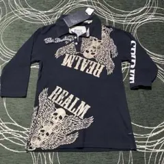 Y2K skull design half sleeves polo shirt