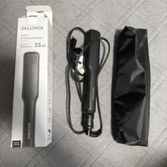 SALONIA ヘアストレートナー ブラック　SL-004S