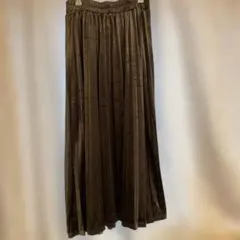 ベロア プリーツスカート