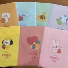 【新品】BT21 ★juicy FRUITS ★A4クリアファイル ★7種