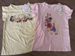 ディズニープリンセス＆ラプンツェル Tシャツセット 130