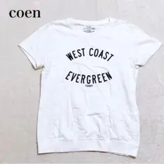 コーエン 半袖プリントTシャツ コットン100 シンプル ベーシック カジュアル