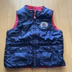 ネイビーブルー ダウンベスト 100cm~