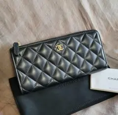 極美品 レア CHANEL マトラッセ L字ジップ 長財布 ロングウォレット