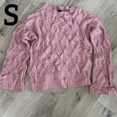 INC 【S】ピンク ニット セーター レディース　キッズ　トップス　トレンド