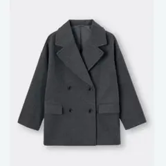 GU コージーメルトンオーバーサイズハーフコート