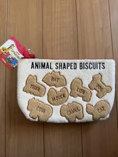 新品タグ付き☆たべっ子どうぶつ　ビスケット柄 サガラ ポーチ