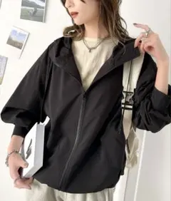 java ジャバコラボ ブラック マウンテンパーカー フード付き