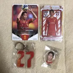 名古屋グランパス 中山克広選手4点 背番号アクキー オンサイト ラッフル他