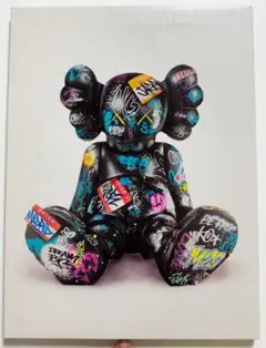 カウズ アート パネル 絵画 木枠付きの完成品 40×30
