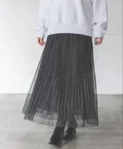 A part by「ラメプリーツスカート」