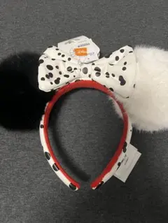 新品　クルエラ　101匹わんちゃん　ダルメシアン　カチューシャ　香港ディズニー